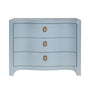 Cora Light Blue Chest - Worlds Away Dresser Front View