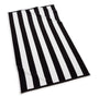 Cabana Stripe Black Beach Towel | Kassatex at Fig Linens