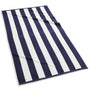 Cabana Stripe Navy Beach Towel | Kassatex at Fig Linens