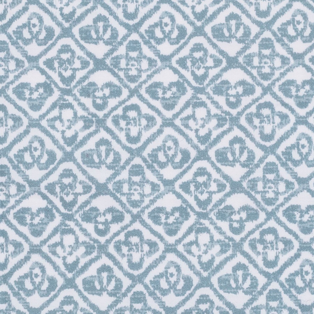 Swatch of Fabric - Matouk Schumacher Catarina Hazy Blue Bedding at Fig Linens and Home