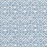 Swatch of Fabric - Matouk Schumacher Catarina Hazy Blue Bedding at Fig Linens and Home