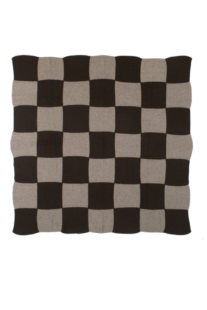 Checker Board Cashmere Throw Saved NY