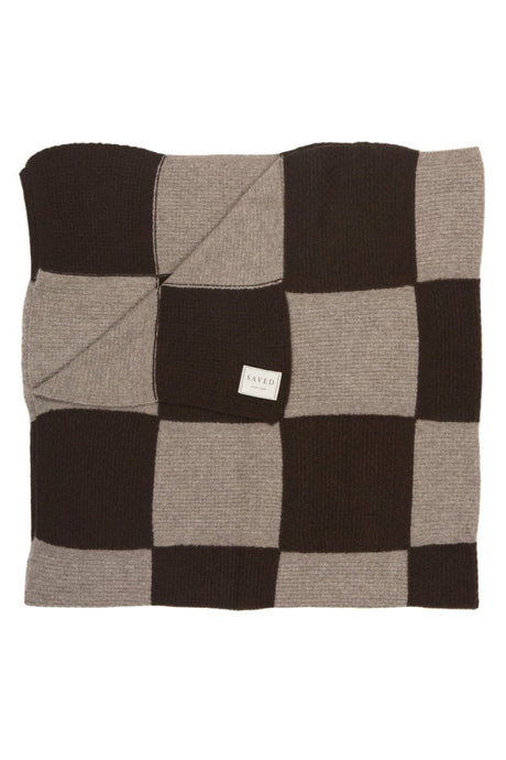 Checker Board Cashmere Throw