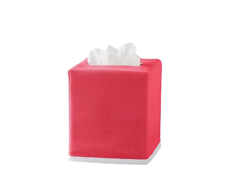 Matouk Tissue Cover - Chelsea Azalea Tissue Box Cover at Fig Linens and Home