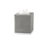 Matouk Tissue Cover - Chelsea Grey Tissue Box Cover at Fig Linens and Home