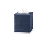 Matouk Tissue Cover - Chelsea Navy Blue Tissue Box Cover at Fig Linens and Home