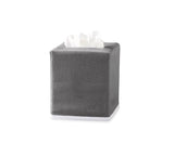 Matouk Tissue Cover - Chelsea Smoke Tissue Box Cover at Fig Linens and Home