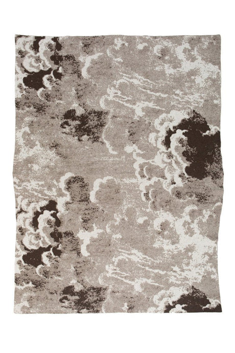 Clouds Sepia Cashmere Throw - Saved NY