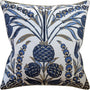 Cornelia Navy Pillow Ryan Studio - Ryan Studio made from Thibaut Fabric