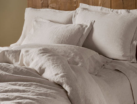 Fig Linens - Coyuchi Organic Linen Chambray Bedding - Natural Undyed