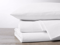 Thumbnail for Sheet Set - Coyuchi Cloud Brushed Flannel Alpine White Sheets - Organic Cotton