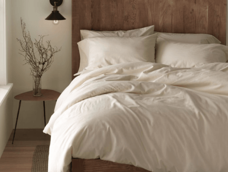 Coyuchi Cloud Brushed Flannel Undyed Duvets and Shams