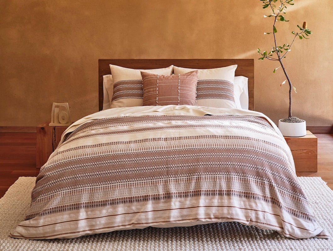 Coyuchi Organic Bedding - Lost Coast Undyed & Redwood Duvet Covers and Shams at Fig Linens and Home