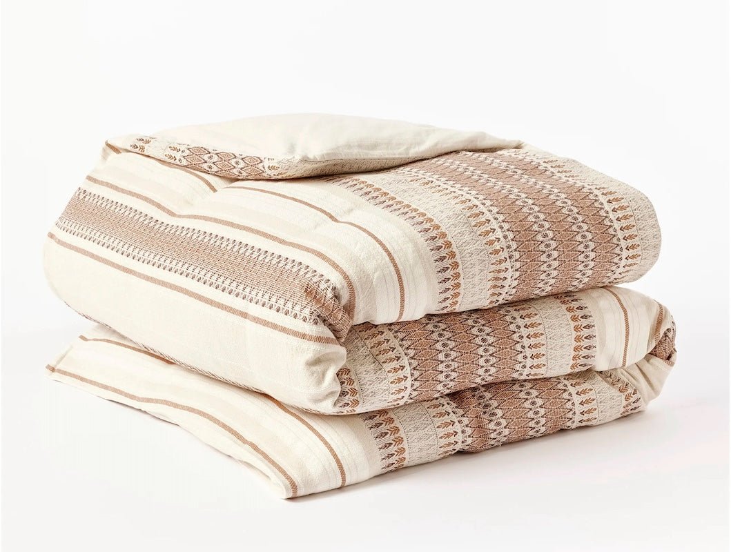 Duvet Cover - Coyuchi Lost Coast Undyed & Redwood Bedding - Organic Cotton at Fig Linens and Home