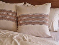 Thumbnail for Coyuchi Lost Coast Undyed & Redwood Pillow Shams at Fig Linens and Home - Organic Cotton Bedding