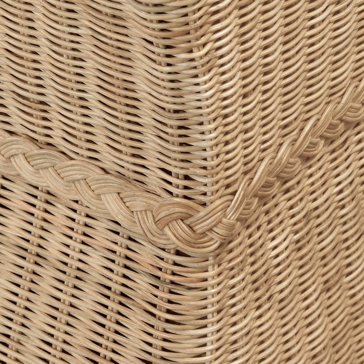 Rattan Sofa - Worlds Away Daphne Sofa - Corner Detail of Rattan View - Fig Linens and Home