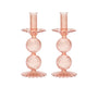 Bella Candlestick in Blush, Set of 2 by Kim Seybert at Fig Linens and Home