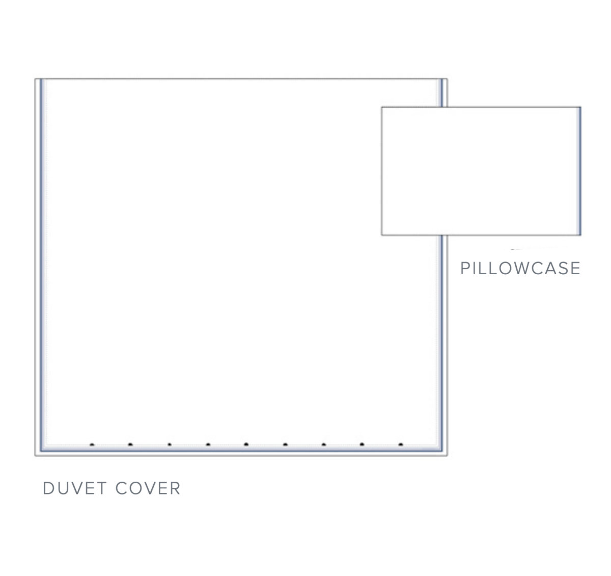 Cavriglia Embroidery Bedding | Dea Fine Linens Hotel Sheets & Duvets - Bed Diagram 1