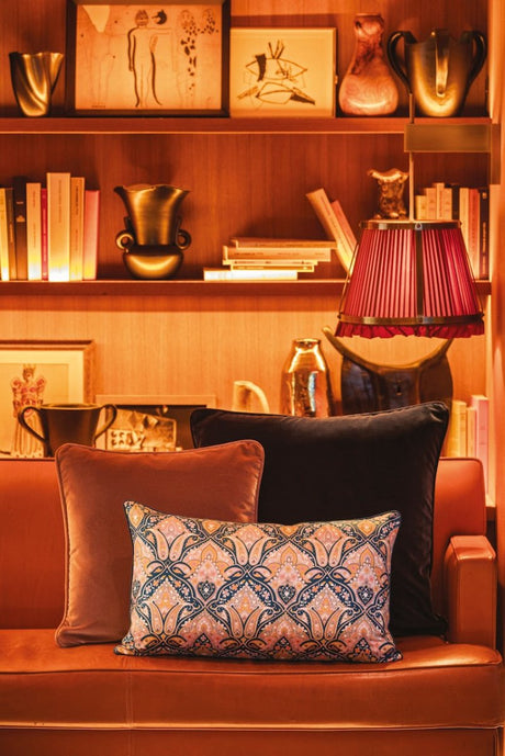 Dandy Decorative Pillow on Chair - Yves Delorme Dandy at Fig Linens and Home - Fall Winter 2024