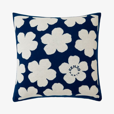 K Hanadot Navy Decorative Pillow by Kenzo Paris at Fig Linens and Home