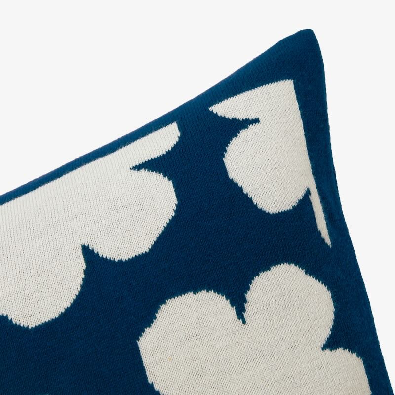 Corner K Hanadot Navy Decorative Pillow by Kenzo Paris at Fig Linens and Home