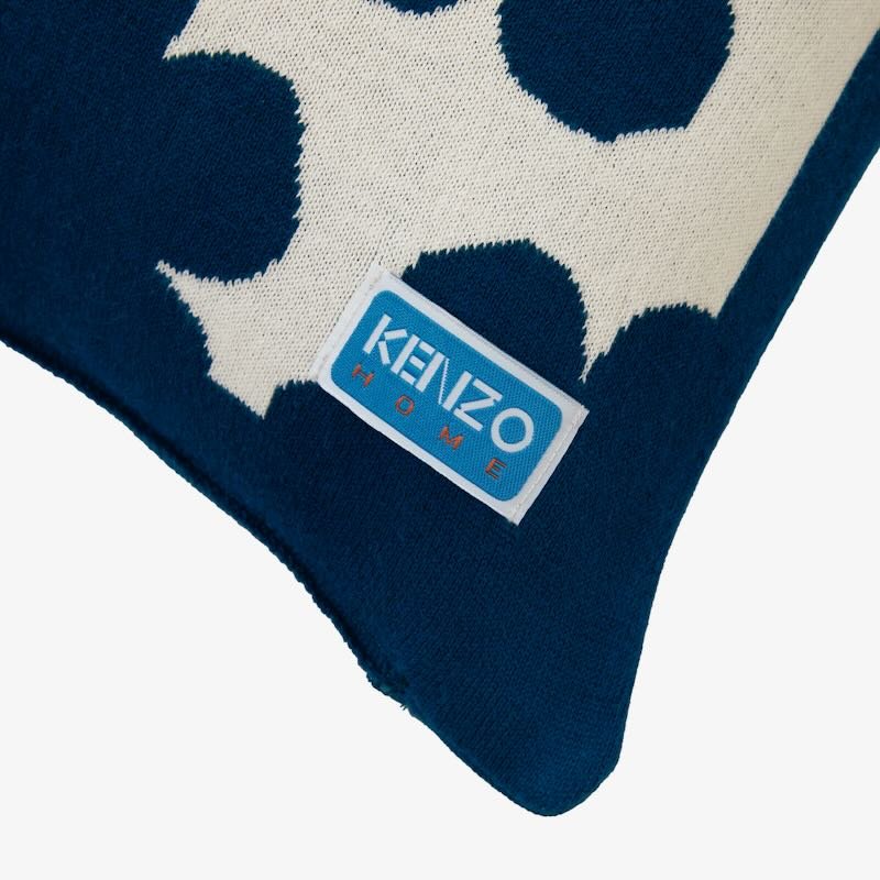 Corner kenzo K Hanadot Navy Decorative Pillow by Kenzo Paris at Fig Linens and Home