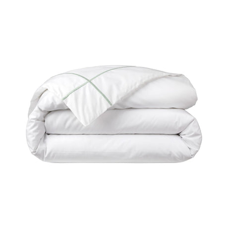 Yves Delorme Duvet Cover - Athena Veronese Green Organic Percale Bedding