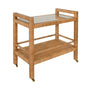 Bar Cart - Elsie Rattan Bar Cart by Worlds Away at Fig Linens and Home