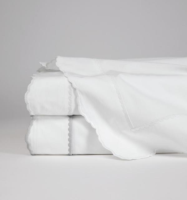 Fig Linens - Pettine Flat Sheets by Sferra