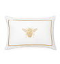 Ronzio White and Gold Decorative Pillow by Sferra | Fig Linens and Home