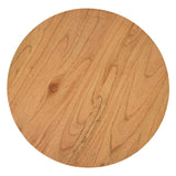 Fiji Occasional Table by Worlds Away | Small Side Table - Top View of Round Wood Lid