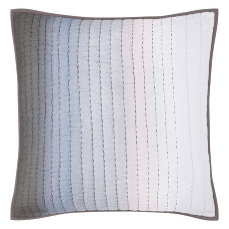 Fig Linens - Savoie Dove Quilted Euro Sham by Designers Guild