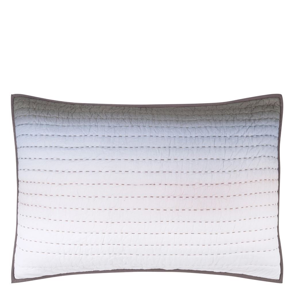 Fig Linens - Savoie Dove Quilted Sham by Designers Guild