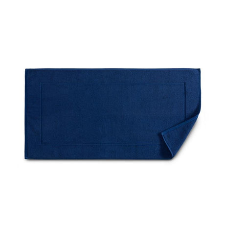 Fig Linens - Sarma by Sferra - Turkish Cotton bath mat - Ocean blue bath mat