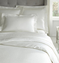 Thumbnail for Fig Linens - Bari Coverlets and Shams by Sferra - White blanket cover and sham