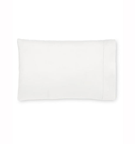 Fig Linens - Giotto Collection by Sferra - White pillowcase 