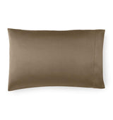 Fig Linens - Giotto Collection by Sferra - Dark khaki pillowcase