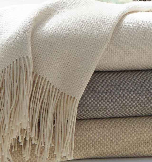 Bristol Throw by Sferra | Fig Linens Cotton blend throw