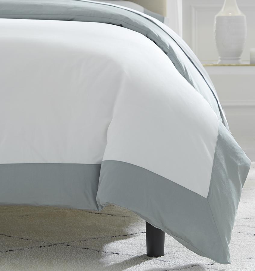 Casida Poolside Bedding Collection by Sferra | Fig Linens - Poolside blue duvet, sheet, sham