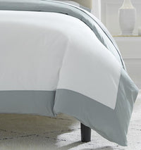 Thumbnail for Casida Poolside Bedding Collection by Sferra | Fig Linens - Poolside blue duvet, sheet, sham