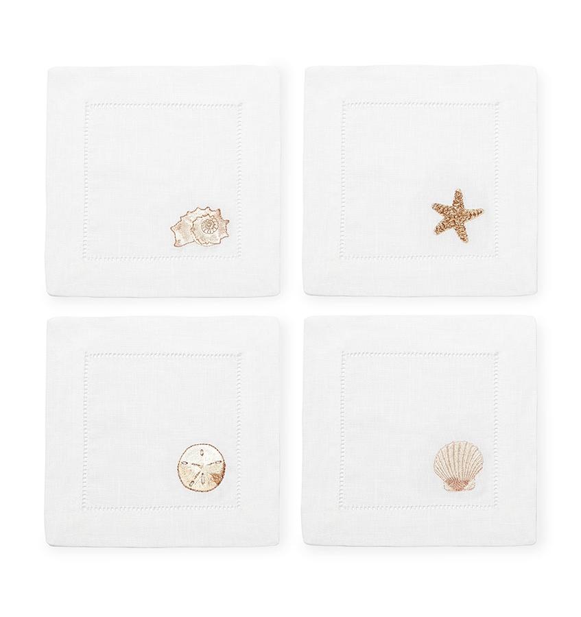 Beach themed linen napkins - Beachcomber by Sferra - Fig Linens