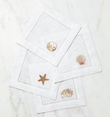 Fig Linens - Beach themed cocktail napkins - Sferra