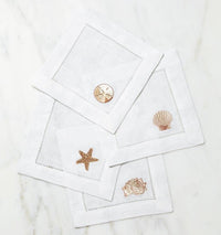 Thumbnail for Fig Linens - Beach themed cocktail napkins - Sferra