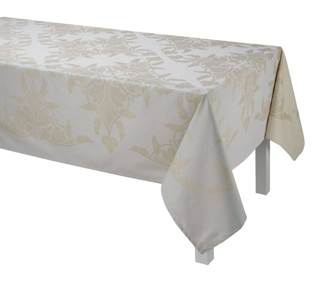 Le Jacquard Français Table Linen Syracuse Beige Fig Linens tablecloth