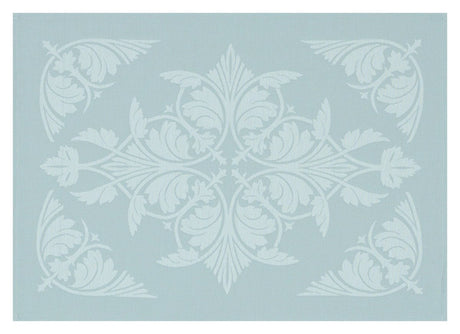 Le Jacquard Français Coated Table Linen Syracuse Enduit  Fig Linens Aqua Blue placemat