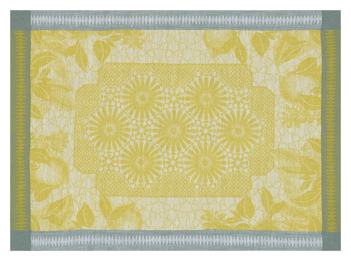 Le Jacquard Français Table Linen Jardin D'Orient Yellow Fig Linens placemat