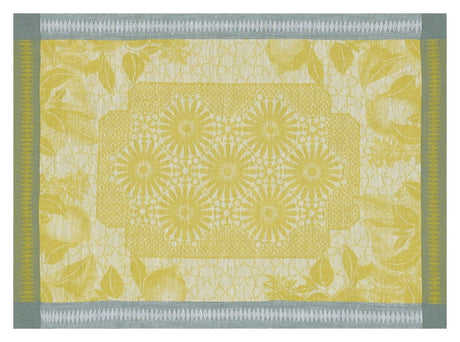 Le Jacquard Français Table Linen Jardin D'Orient Yellow Fig Linens placemat