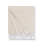 Terzo Sand Throw by Sferra | Fig Linens and Home - Beige throw