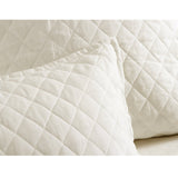 Fig Linens - Pom Pom at Home Hampton Bedding - Cream quilted shams