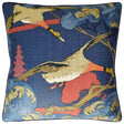 Flying Ducks Red & Blue - Throw Pillow by Ryan Studio